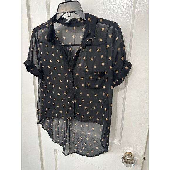 Forever 21 Y2K women’s size small polka dot top - Picture 2 of 9